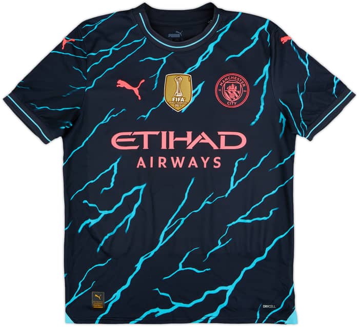 2023-24 Manchester City Third Shirt Haaland #9 - 8/10 - (XL.Boys)