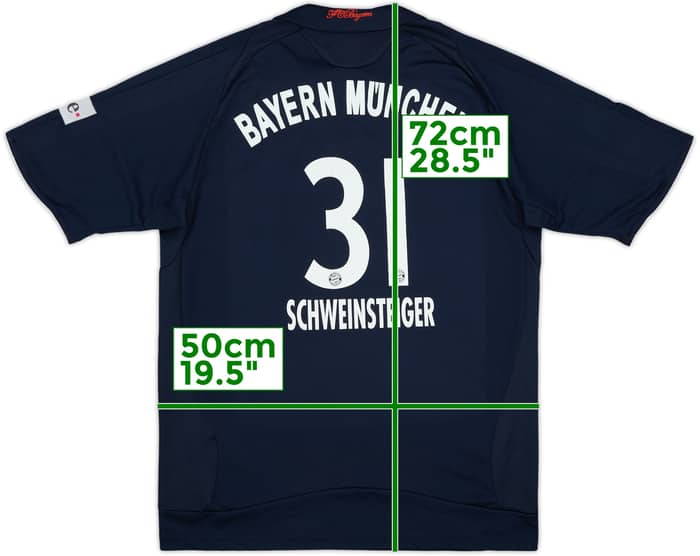 2008-09 Bayern Munich Away Shirt Schweinsteiger #31 - 7/10 - (XL.Boys)