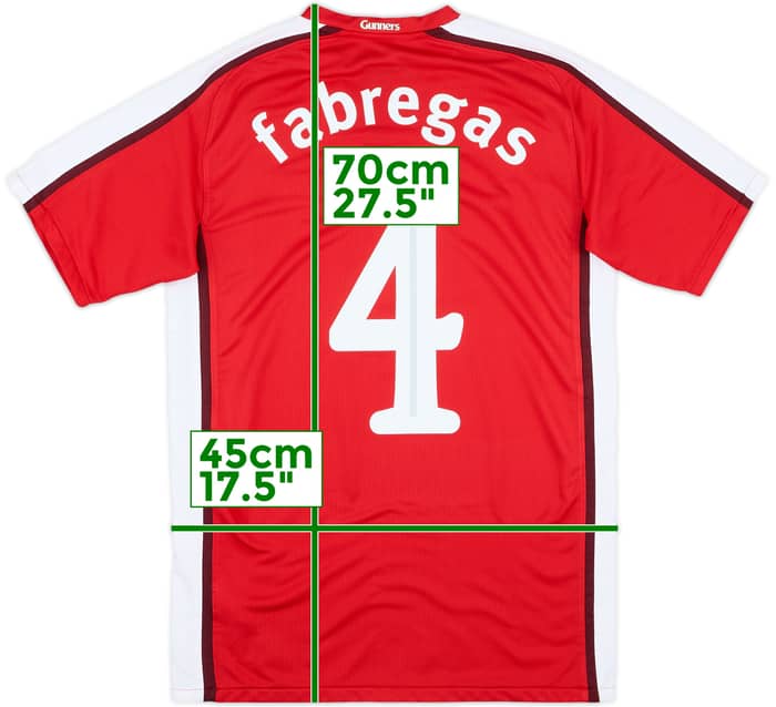 2008-10 Arsenal Home Shirt Fabregas #4 - 9/10 - (XL.Boys)