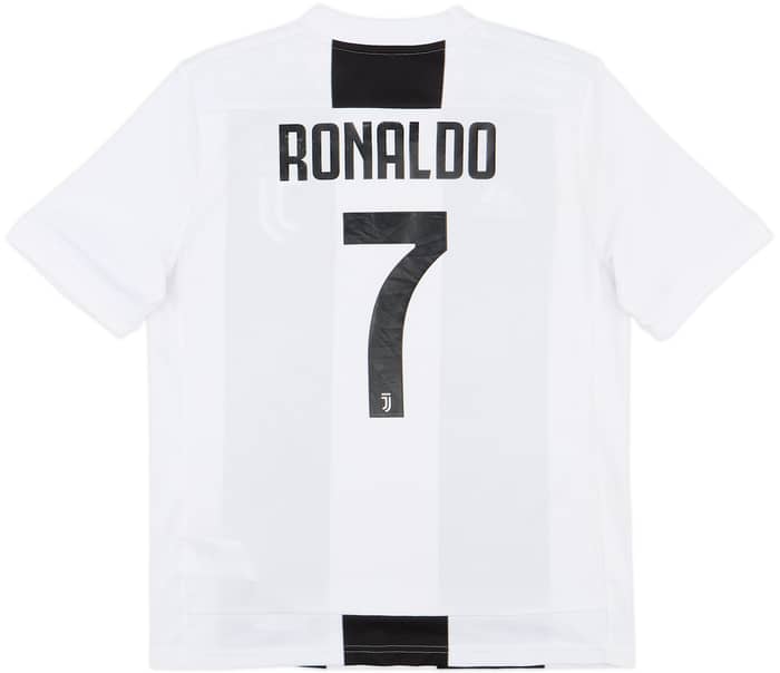 2018-19 Juventus Home Shirt Ronaldo #7 - 8/10 - (L.Boys)