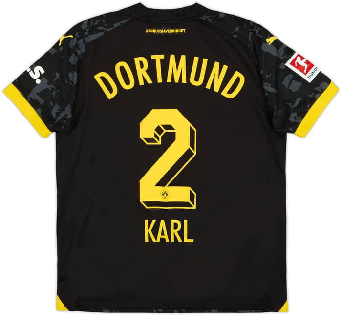 2023-24 Borussia Dortmund Away Shirt Karl #2 - 5/10 - (L.Boys)