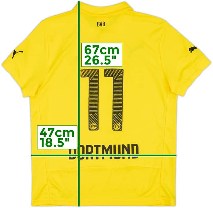 2014-15 Borussia Dortmund European Home Shirt Reus #11 - 5/10 - (XL.Boys)