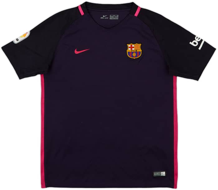 2016-17 Barcelona Away Shirt Suarez #9 - 8/10 - (XL.Boys)