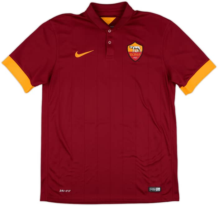 2014-15 Roma Home Shirt De Rossi #16 - 9/10 - (M)