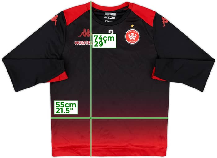 2021-22 Western Sydney Wanderers Player Issue Kappa Sweat Top #2 - 7/10 - (L)