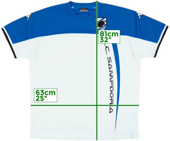2008-09 Sampdoria Kappa Training Shirt - 5/10 - (XXL)