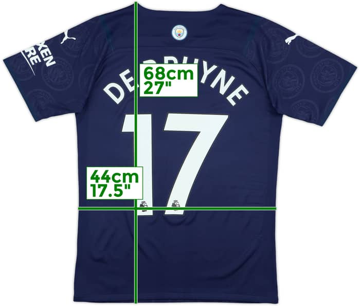 2021-22 Manchester City Third Shirt De Bruyne #17 - 10/10 - (S)