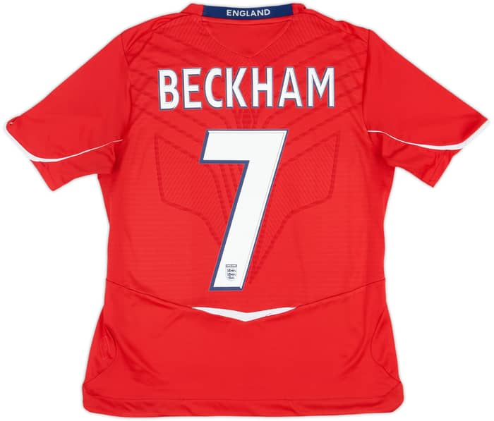 2008-10 England Away Shirt Beckham #7 - 8/10 - (Women's M)