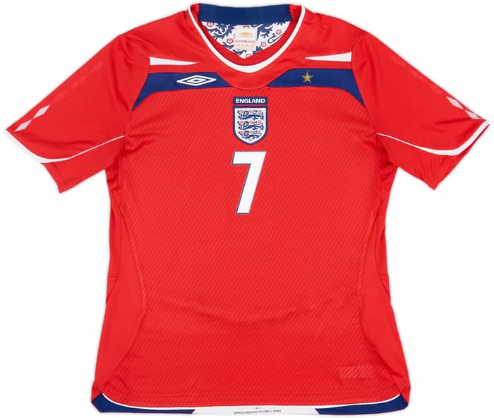 2008-10 England Away Shirt Beckham #7 - 8/10 - (Women's M)
