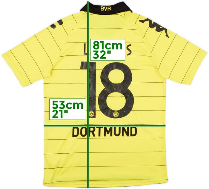 2010-11 Borussia Dortmund Home Shirt Lucas #18 - 6/10 - (L)