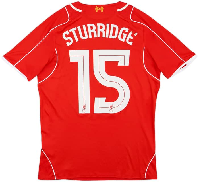 2014-15 Liverpool Home Shirt Sturridge #15 - 5/10 - (S)