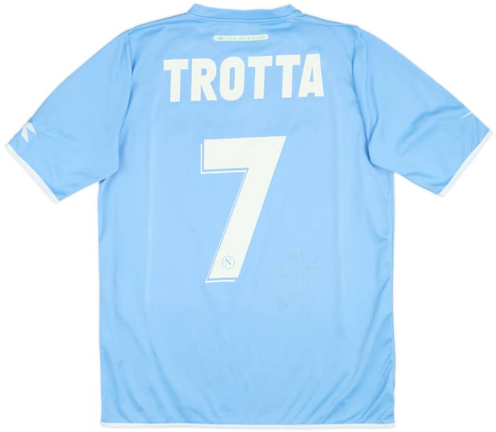 2006-07 Napoli Home Signed Shirt Trotta #7 - 6/10 - (XL)