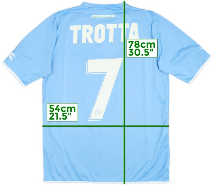2006-07 Napoli Home Signed Shirt Trotta #7 - 6/10 - (XL)