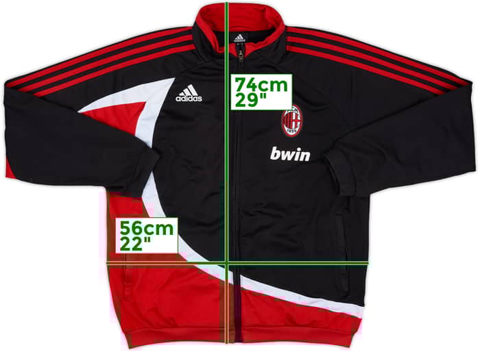 2007-08 AC Milan adidas Track Jacket - 5/10 - (M)