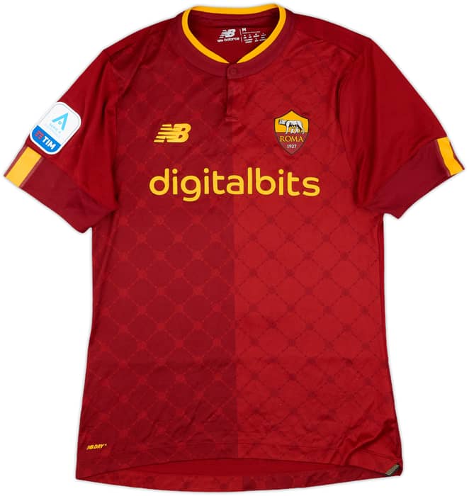 2022-23 Roma Femminile Match Issue Signed Home Shirt Cinotti #5