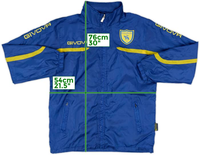 2012-13 Chievo Verona Givova Hooded Track Jacket - 7/10 - (S)