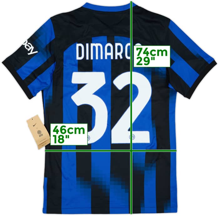 2023-24 Inter Milan Home Shirt Dimarco #32 (S)
