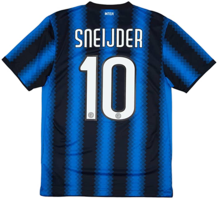 2010-11 Inter Milan Home Shirt Sneijder #10 - 10/10 - (M)