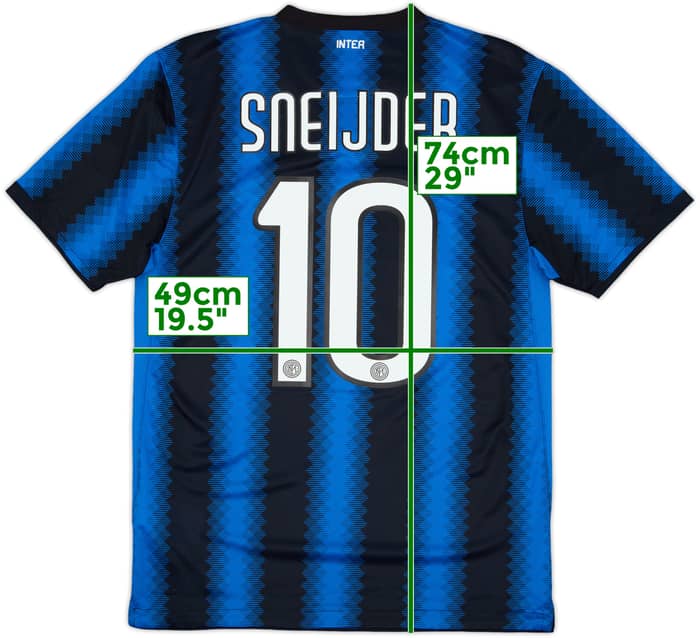 2010-11 Inter Milan Home Shirt Sneijder #10 - 10/10 - (M)