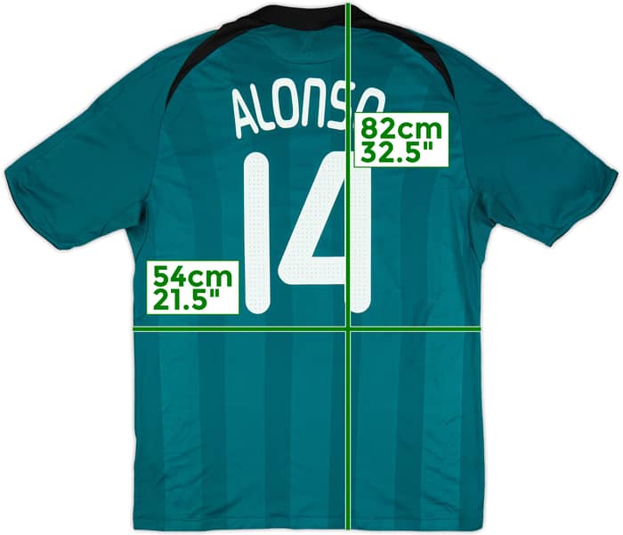 2008-09 Liverpool Third Shirt Alonso #14 - 7/10 - (L)