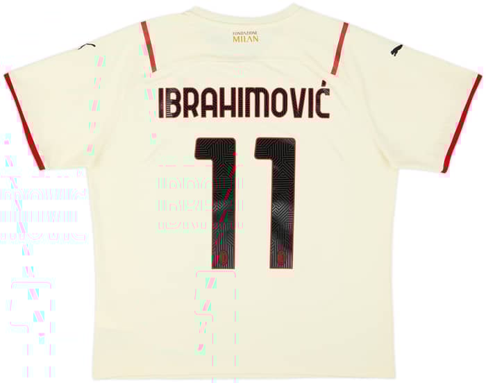 2021-22 AC Milan Away Shirt Ibrahimovic #11 - 9/10 - (XL)