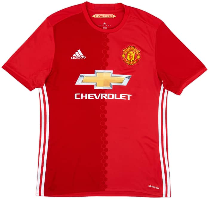 2016-17 Manchester United Home Shirt Pogba #6 - 9/10 - (M)