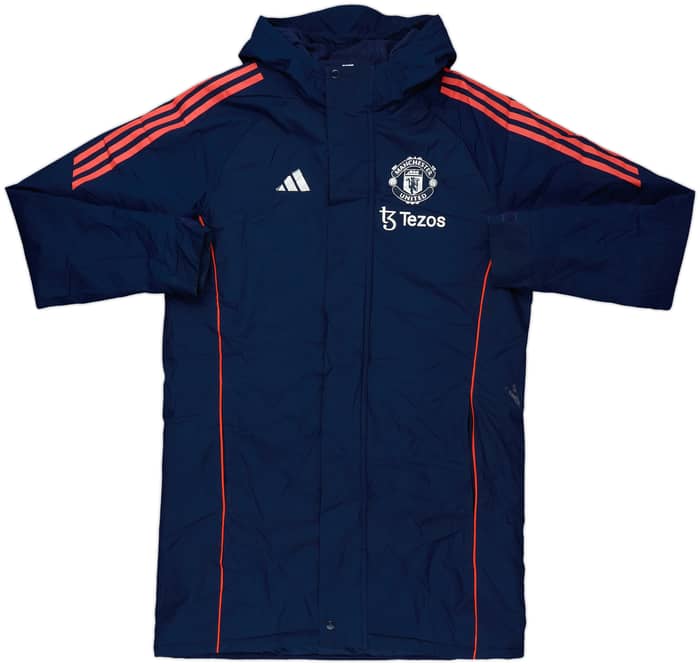 2024-25 Manchester United adidas Padded Bench Coat - 8/10 - (S)