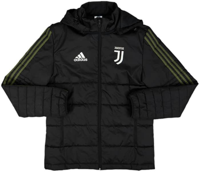 2017-18 Juventus adidas Padded Bench Coat - 7/10 - (S)