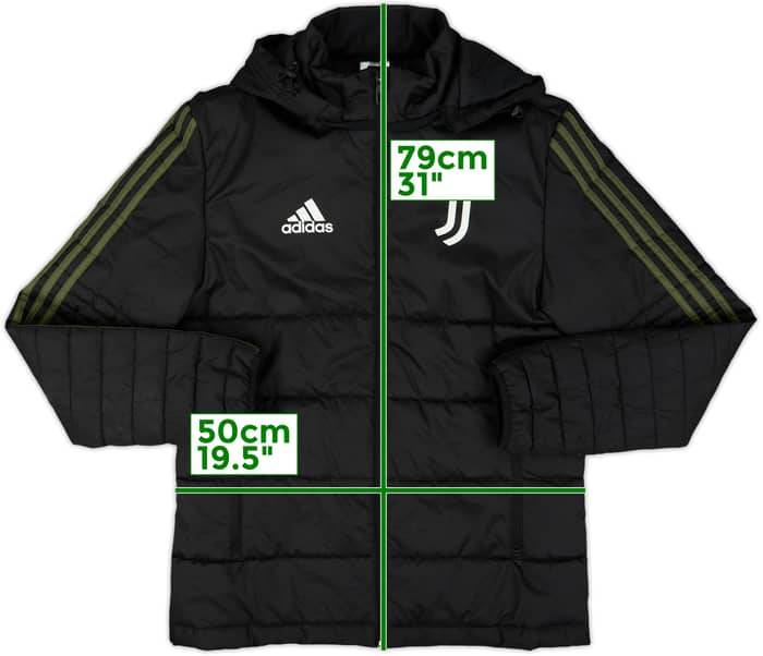 2017-18 Juventus adidas Padded Bench Coat - 7/10 - (S)