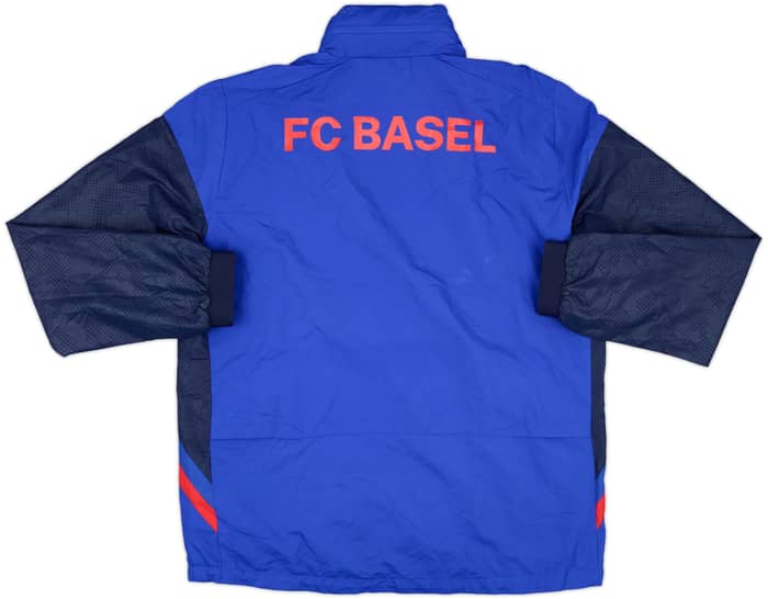 2022-23 FC Basel Macron Hooded Track Jacket - 6/10 - (L)