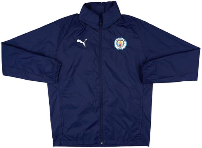 2019-20 Manchester City Puma Hooded Rain Jacket - 8/10 - (M)
