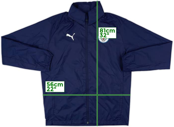 2019-20 Manchester City Puma Hooded Rain Jacket - 8/10 - (M)
