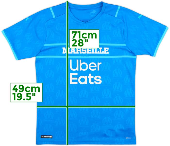 2021-22 Olympique Marseille Third Shirt - 8/10 - (M)