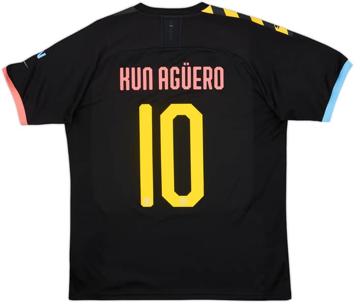 2019-20 Manchester City Away Shirt Kun Aguero #10 - 7/10 - (L)