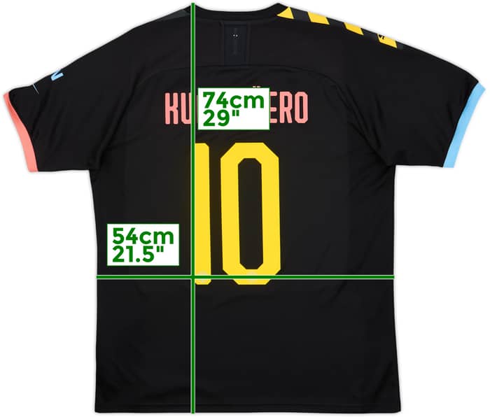 2019-20 Manchester City Away Shirt Kun Aguero #10 - 7/10 - (L)