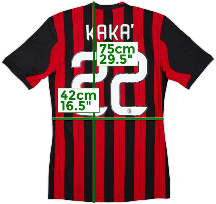 2013-14 AC Milan Player Issue Home Shirt Kaka #22 - 10/10 - (M)
