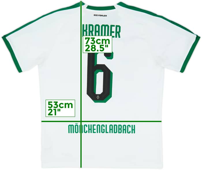 Camiseta de local del Borussia Monchengladbach 2018-19 Kramer #6 - 8/10 - (L)