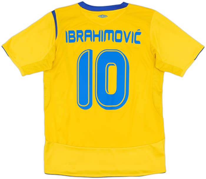 2005-06 Sweden Home Shirt Ibrahimovic #10 - 7/10 - (S)