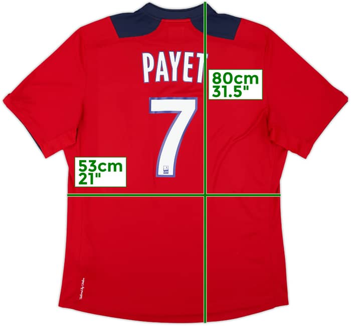 2012-13 Lille Home Shirt Payet #7 - 9/10 - (XL)