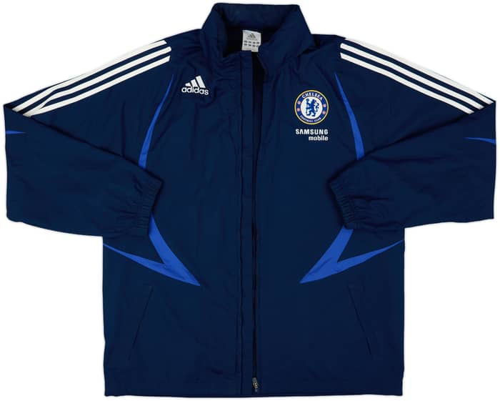 2007-08 Chelsea adidas Hooded Rain Jacket - 8/10 - (L)