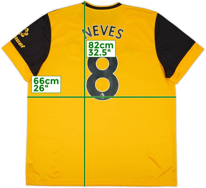 2020-21 Wolves Home Shirt Neves #8 (XXL)