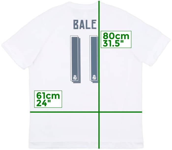 2015-16 Real Madrid Home Shirt Bale #11 - 8/10 - (XXL)