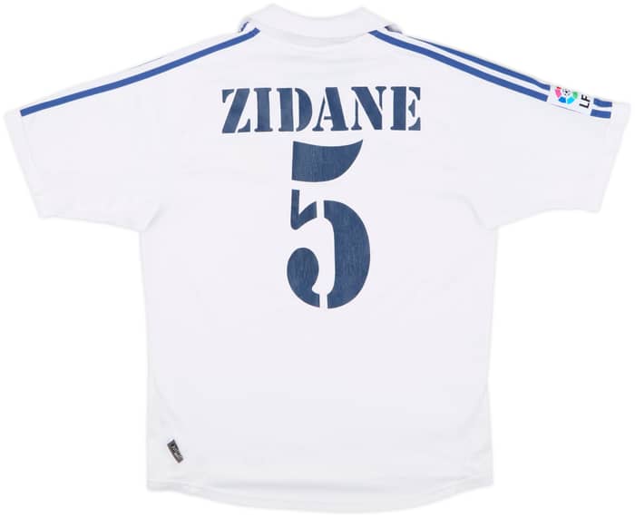 2001 Real Madrid Home Shirt Zidane #5 - 6/10 - (M)