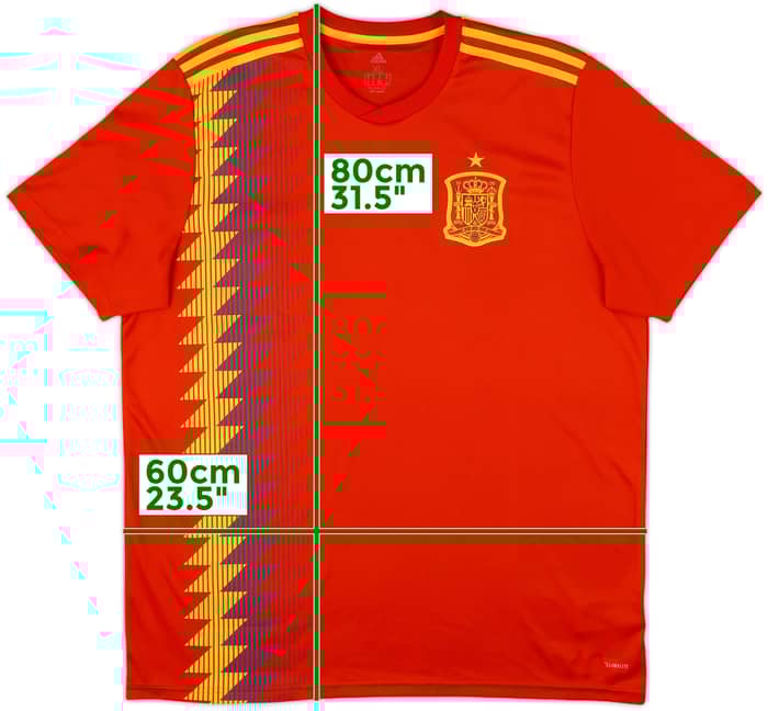 2018-19 Spain Home Shirt - 8/10 - (XL)