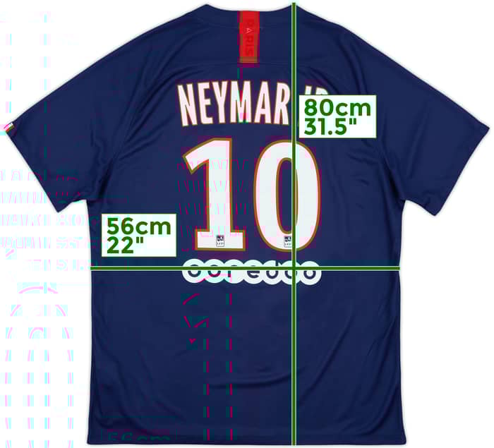 2019-20 Paris Saint-Germain Home Shirt Neymar Jr #10 - 10/10 - (XL)