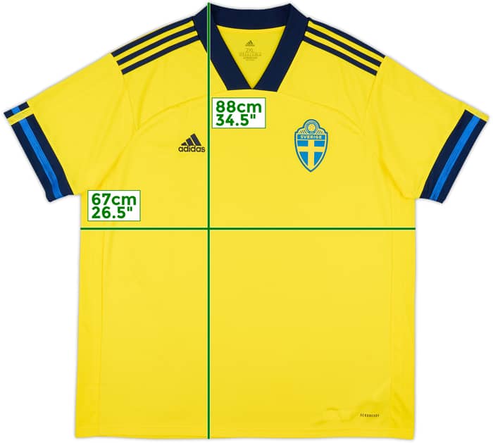 2020-21 Sweden Home Shirt - 8/10 - (XXL)
