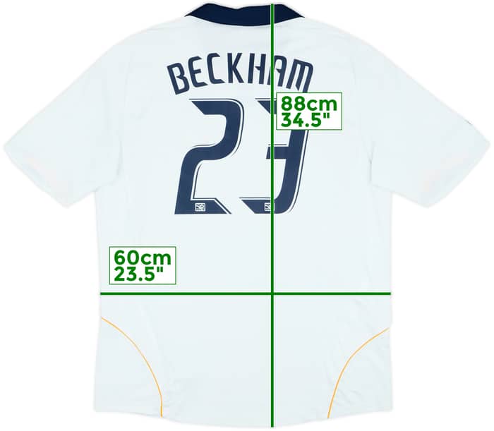 2008-09 LA Galaxy Home Shirt Beckham #23 - 8/10 - (XL)