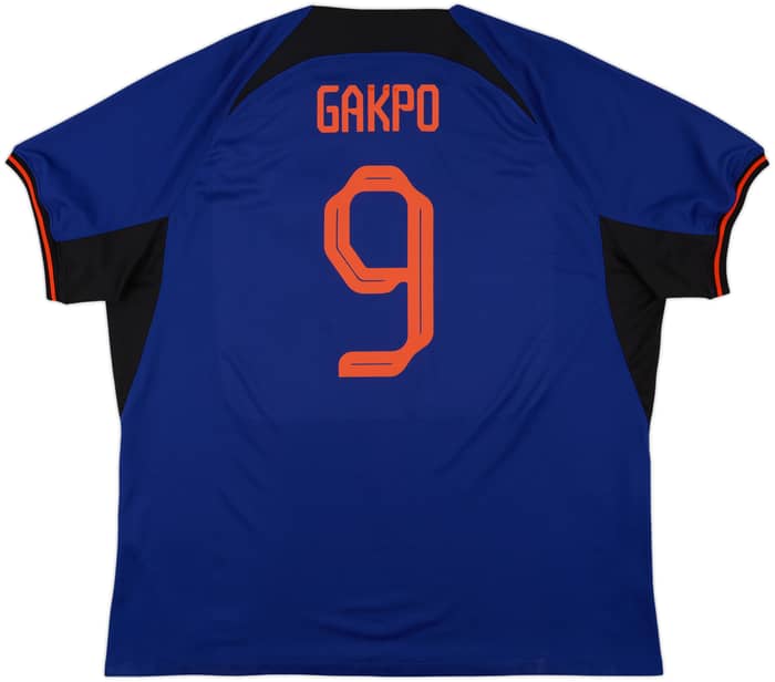 2022-23 Netherlands Away Shirt Gakpo #9 - 9/10 - (XXL)
