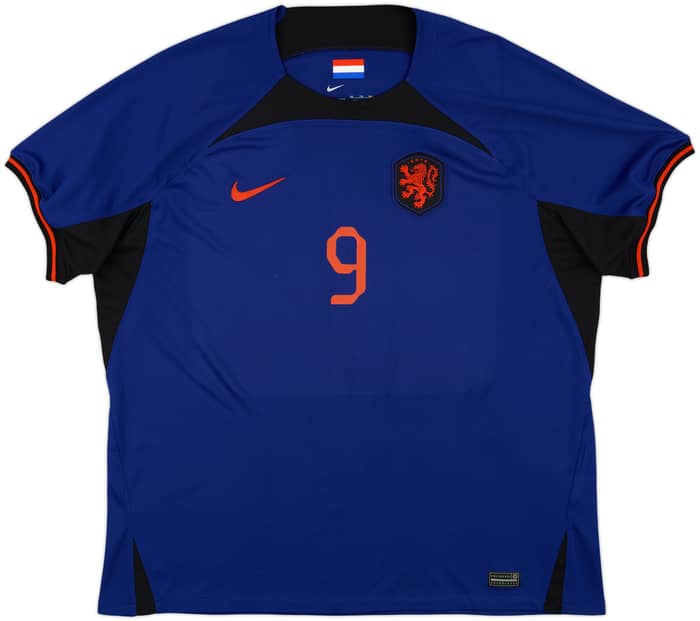 2022-23 Netherlands Away Shirt Gakpo #9 - 9/10 - (XXL)