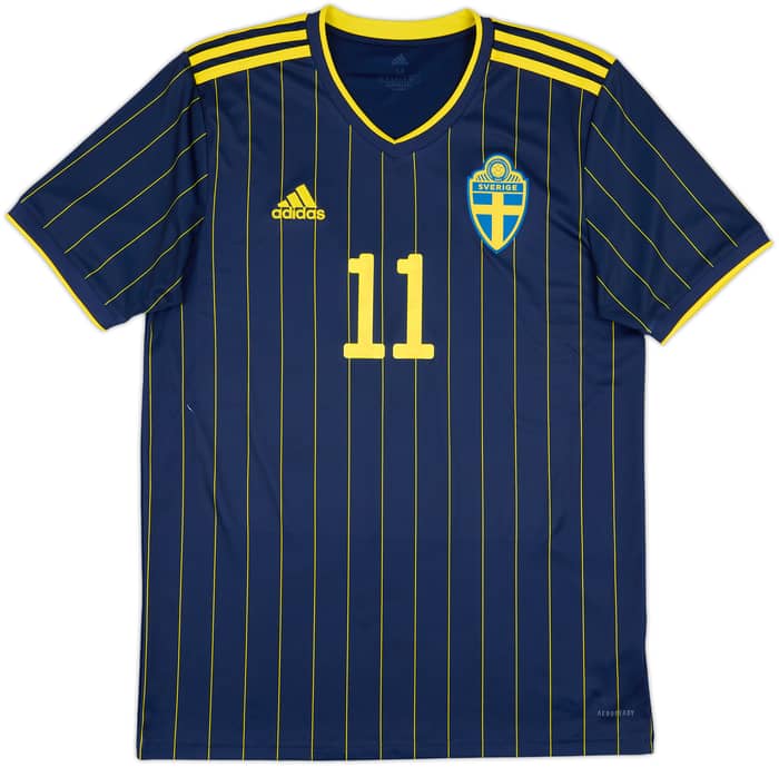 2020-22 Sweden Away Shirt Ibrahimovic #11 - 8/10 - (M)